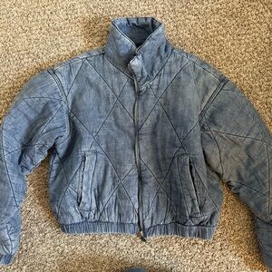Michael Kors Blue Quilted Jacket